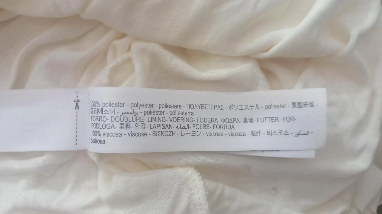 Vestido crema plisado, Massimo Dutti Fit's M | Robe plissée crème – photo 7